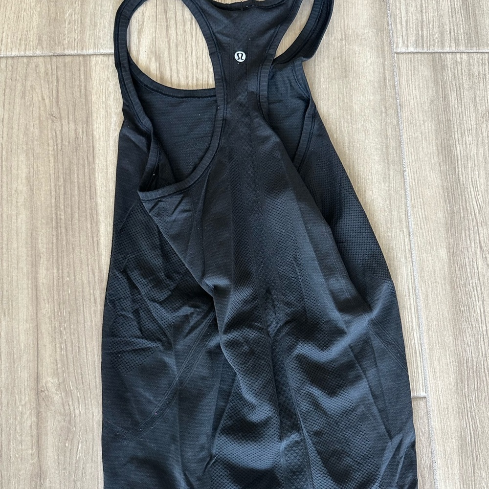 Lululemon athletica Black Racerback Tank Top